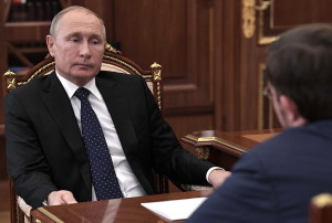 Владимир Путин провёл двухстороннюю встречу с Алексеем Репиком, возглавляющим общественную организацию «Деловая Россия»